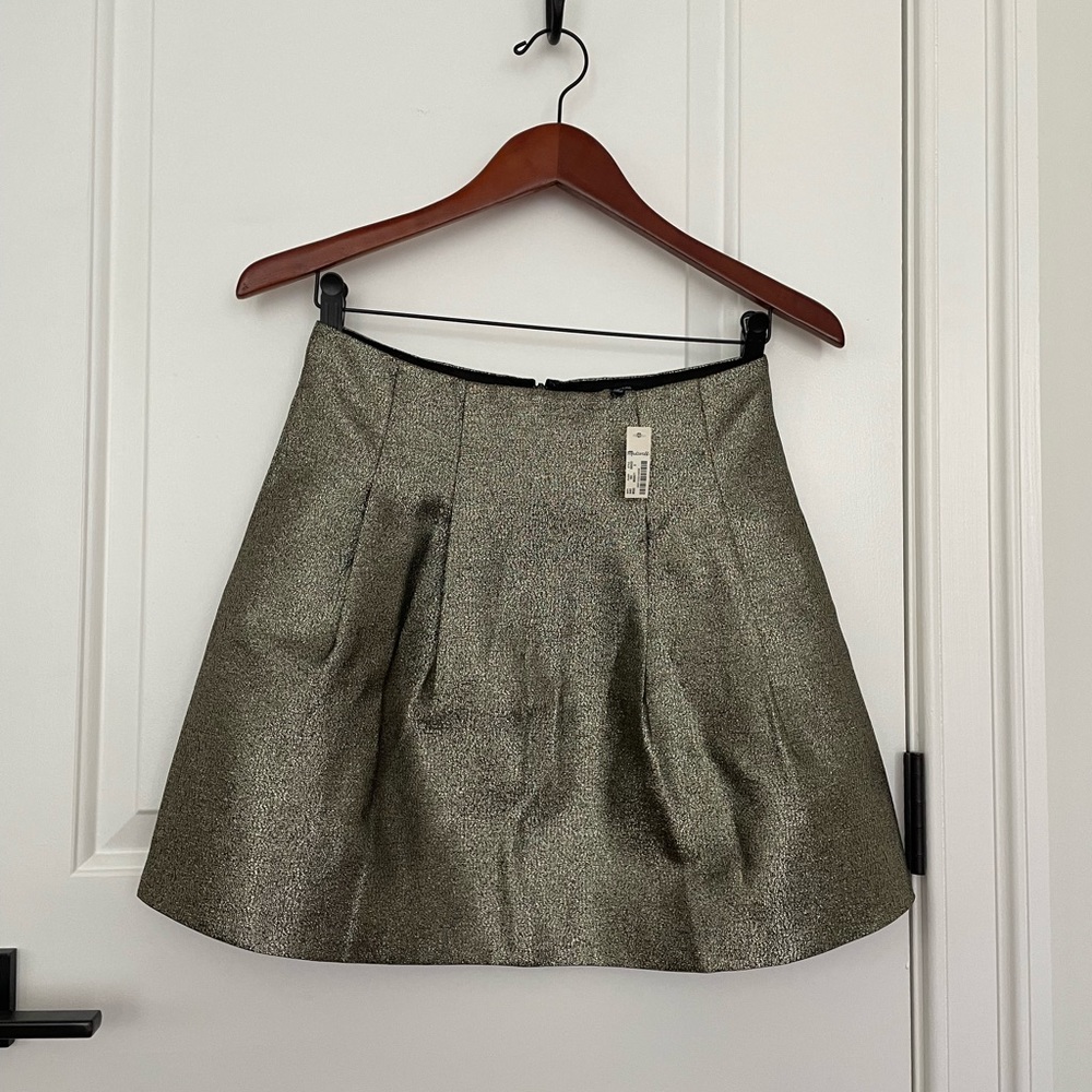 NWT- Madewell metallic skirt